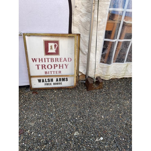 59 - WELSH BITTER AND WHITBREAD TROPHY SIGNS