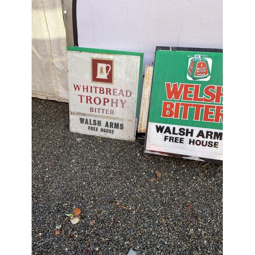 59 - WELSH BITTER AND WHITBREAD TROPHY SIGNS
