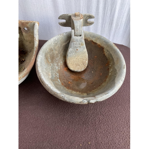 28 - 4 VINTAGE DRINKING BOWLS