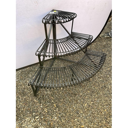 80 - METAL CORNER PLANT STAND