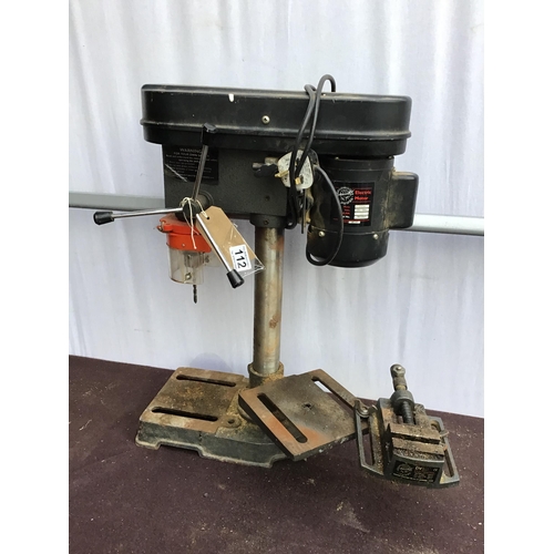 112 - ELECTRIC PILLAR DRILL W/O