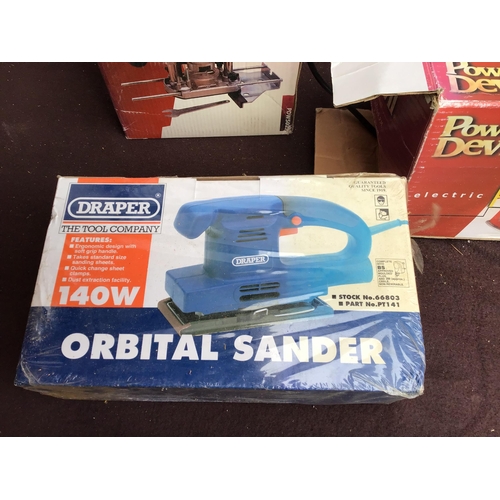 123 - PLANER ROUTER AND A SANDER-BOXED