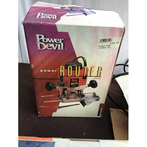 123 - PLANER ROUTER AND A SANDER-BOXED