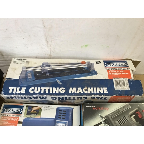 124 - TAP AND DYES ELECTRIC STAPLER TILE CUTTER ETC