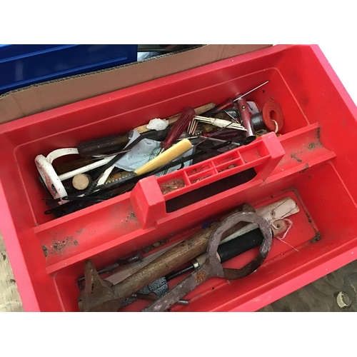 133 - 2 BOXES OF TOOLS TO INC PLANES, SPANNERS ETC