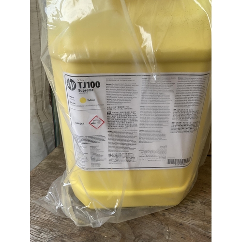 163 - TUB OF SUPREME SOLVENT INK - YELLOW