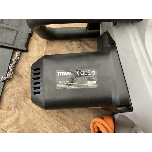 171 - ELECTRIC CHAINSAW (USED) W/O