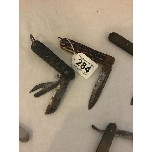 284 - QTY OF VINTAGE PEN KNIVES