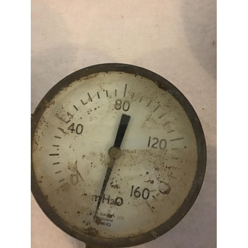 287 - 8 VINTAGE PRESSURE GAUGES