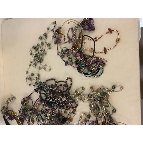 301 - LARGE BOX OF COSTUME JEWELLERY