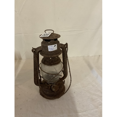 306 - 2 VINTAGE STORM LAMPS