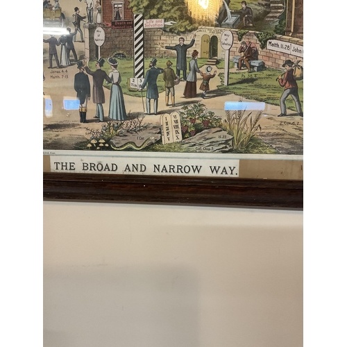 319 - FRAMED PICTURE
THE BROAD AND NARROW WAY
20 X 22