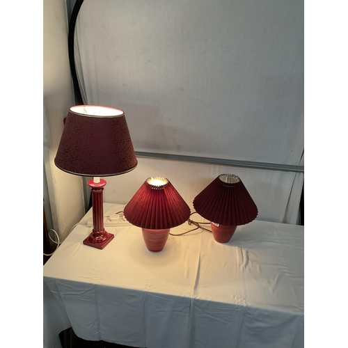 320 - 3 TABLE LAMPS