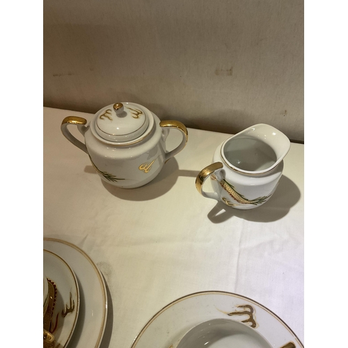 321 - CHINESE GEISHA GIRL TEA SET