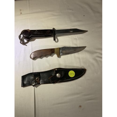 335 - LARGE KNIFE AND 2 OTHERS