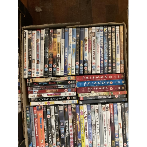 360 - 2 CRATES AND 4 BOXES OF DVD'S