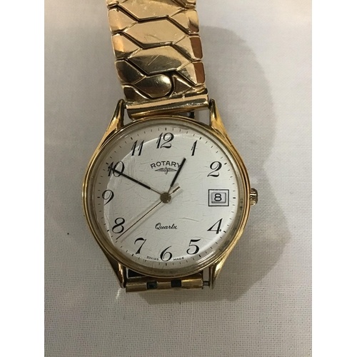 379 - GENTS ROTARY WRIST WATCH IN CASE