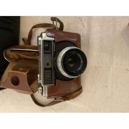 440 - SANYO CAMCORDER IN CASE VINTAGE YASHICA CAMERA IN CASE