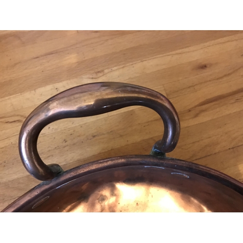 452 - VICT COPPER PAN AND KETTLE