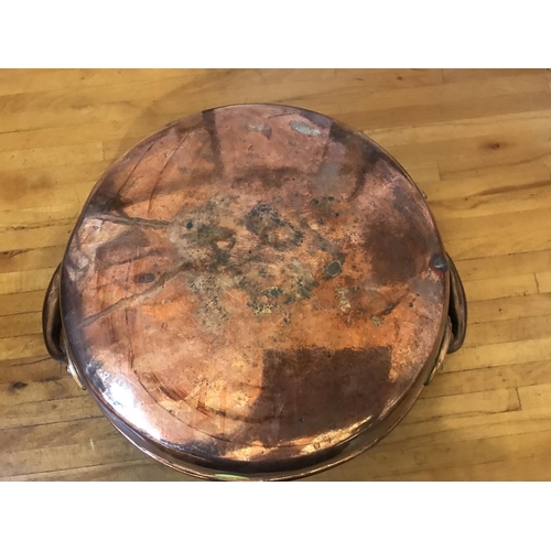 452 - VICT COPPER PAN AND KETTLE