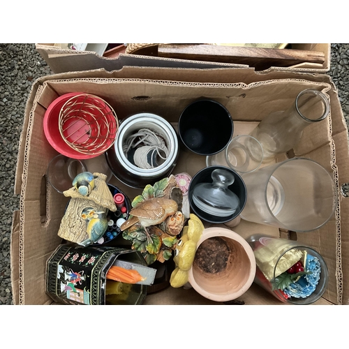 83 - 9 BOXES OF CHINA AND GLASSWARE ETC