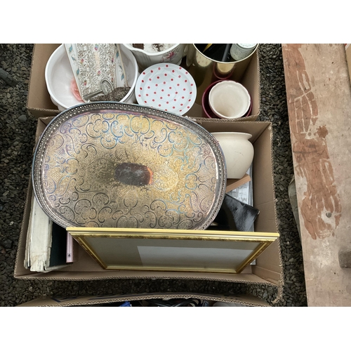 93 - 5 BOXES OF ODDS TO INCLUDE CHINA, BOOKS ETC