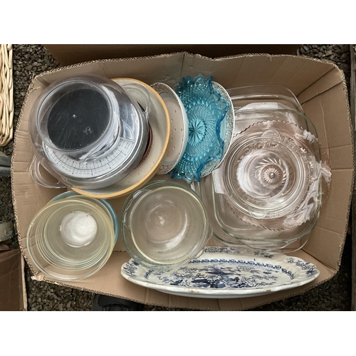 99 - 4 BOXES OF CHINA CUTLERY  ETC