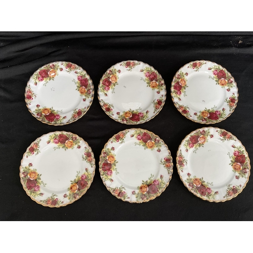 22 - 2 BOXES OF CHINA TO INCLUDE ROYAL ALBERT TEA PLATES (6), COUNTRY ROSE ETC
