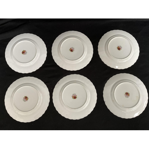 22 - 2 BOXES OF CHINA TO INCLUDE ROYAL ALBERT TEA PLATES (6), COUNTRY ROSE ETC
