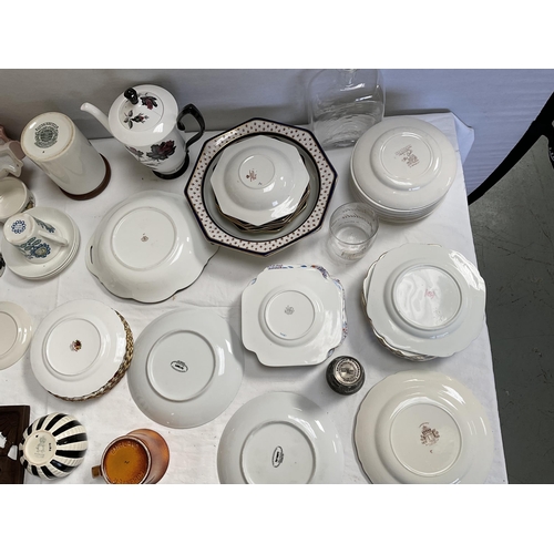 22 - 2 BOXES OF CHINA TO INCLUDE ROYAL ALBERT TEA PLATES (6), COUNTRY ROSE ETC