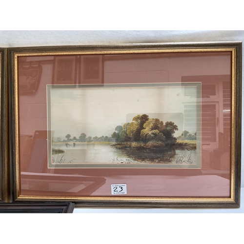 23 - PAIR OF VICTORIAN PRINTS  AND 1 OTHER