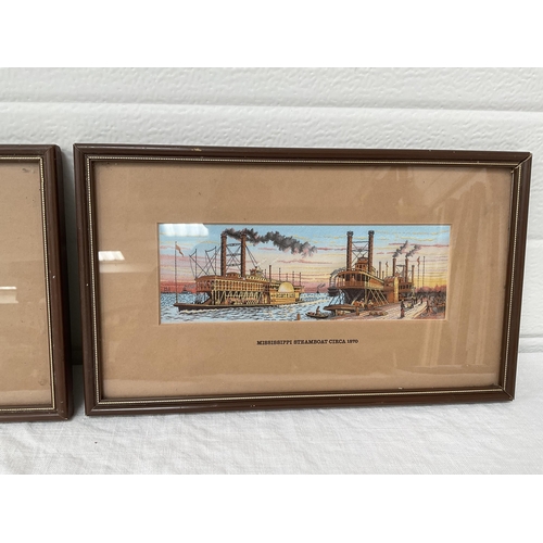 38 - 2 FRAMED WOVEN PICTURES - 12