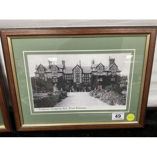 49 - 2 FRAMED PHOTOGRAPHS OF TREGYNON - 16