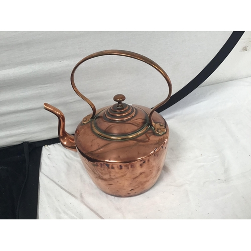 71 - GEORGIAN COPPER KETTLE