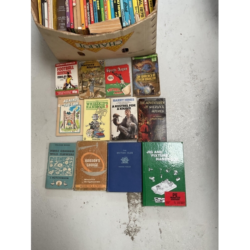 77 - 2 BOXES OF CHILDRENS BOOKS AND 2 CASES OF VINTAGE BOOKS