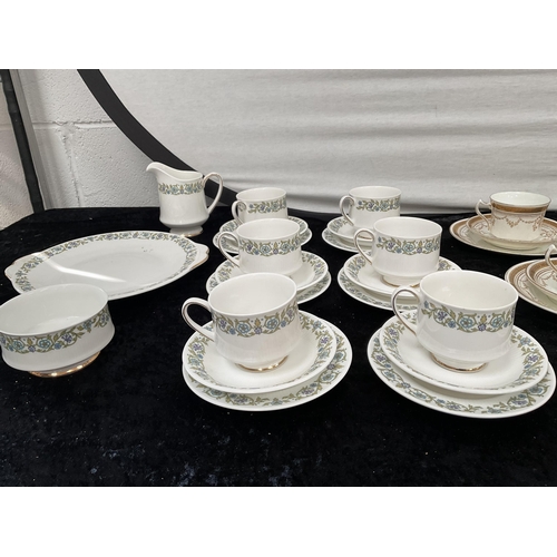 86 - PARAGON TEA SET AND A VICTORIAN CHINA TEA SET