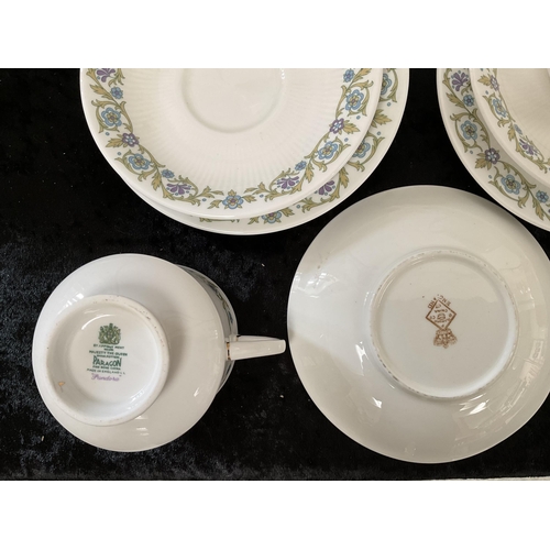 86 - PARAGON TEA SET AND A VICTORIAN CHINA TEA SET