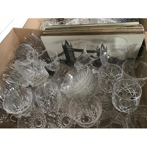 118 - 3 BOXES OF GLASSWARE