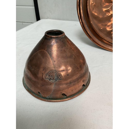 17 - 2 GEORGIAN COPPER WARMING PANS & POSSERS