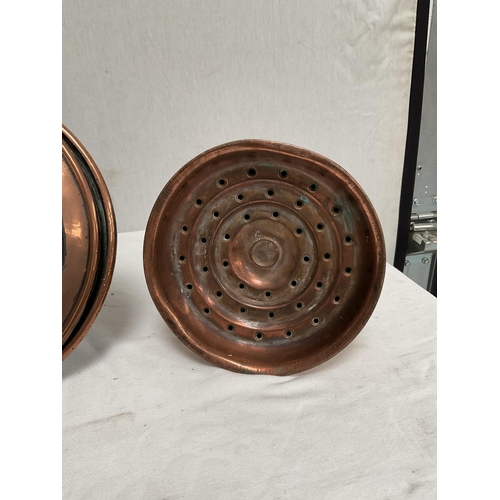 17 - 2 GEORGIAN COPPER WARMING PANS & POSSERS