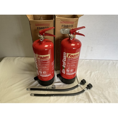 21 - 2 NEW 6 LTR FOAM FIRE EXTINGUISHERS