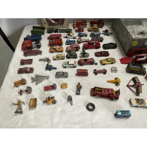 50 - QTY OF VINTAGE TOY CARS. LORRIES ETC