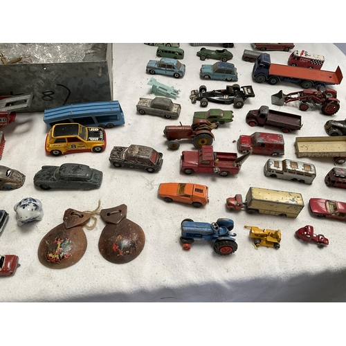 50 - QTY OF VINTAGE TOY CARS. LORRIES ETC