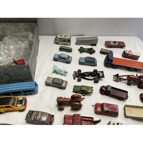 50 - QTY OF VINTAGE TOY CARS. LORRIES ETC