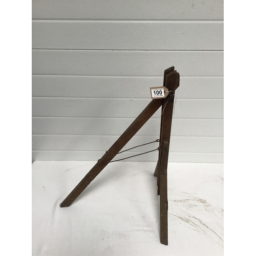 100 - EARLY OAK BIKE STAND