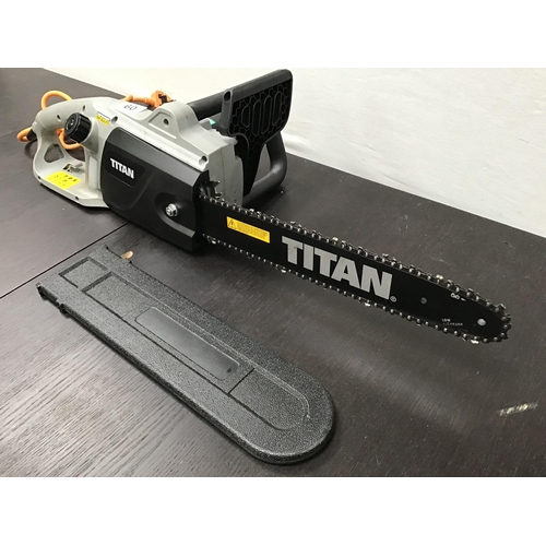 60 - ELECTRIC TITAN CHAINSAW IN WORKING ORDER