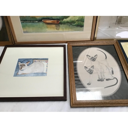 72 - QTY OF PICTURES AND FRAMES