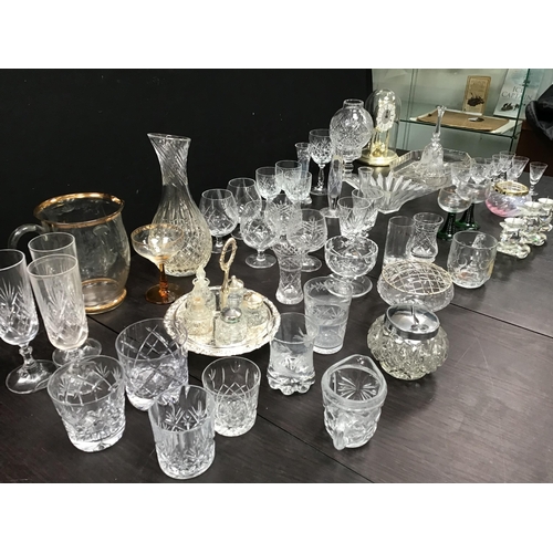 75 - 2 BOXES OF GLASSWARE TO INCLUDE GLASSES, VASES ETC