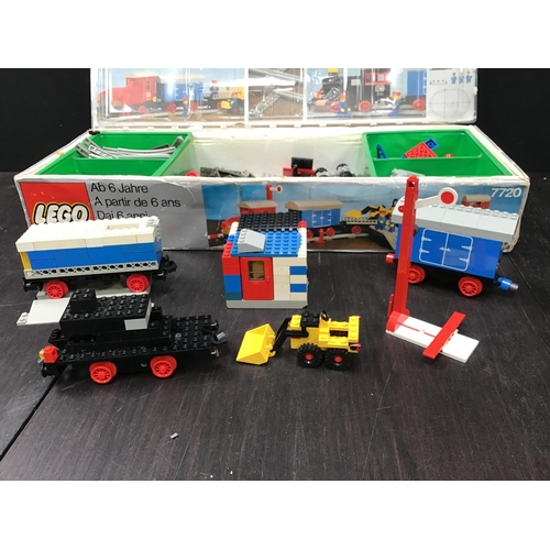 84 - VINTAGE BOXED LEGO RAILWAY SET