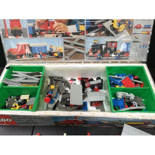 84 - VINTAGE BOXED LEGO RAILWAY SET